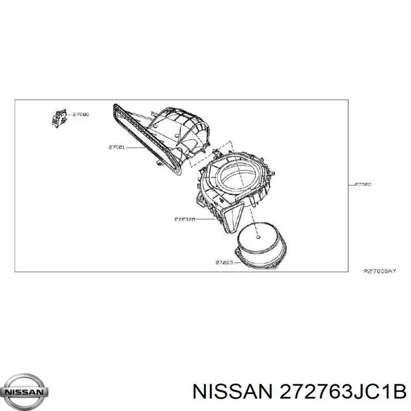 272763JC1B Nissan/Infiniti Filtro de salão