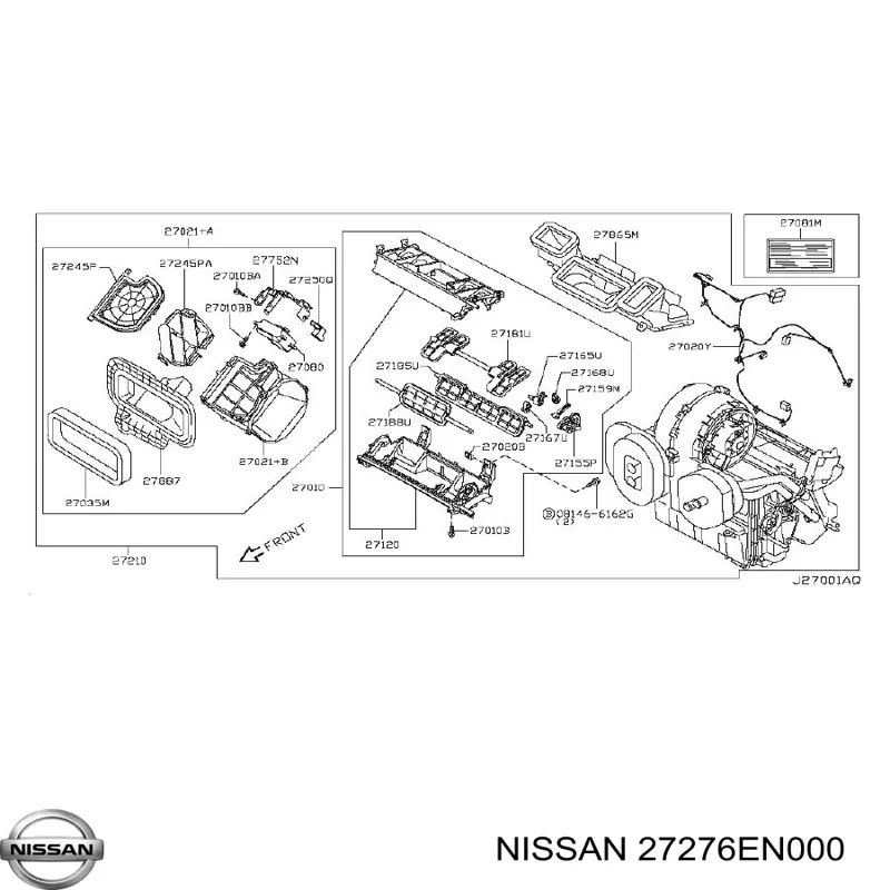  Nissan/Infiniti 27276EN000 preço, a partir de 42,65 USD