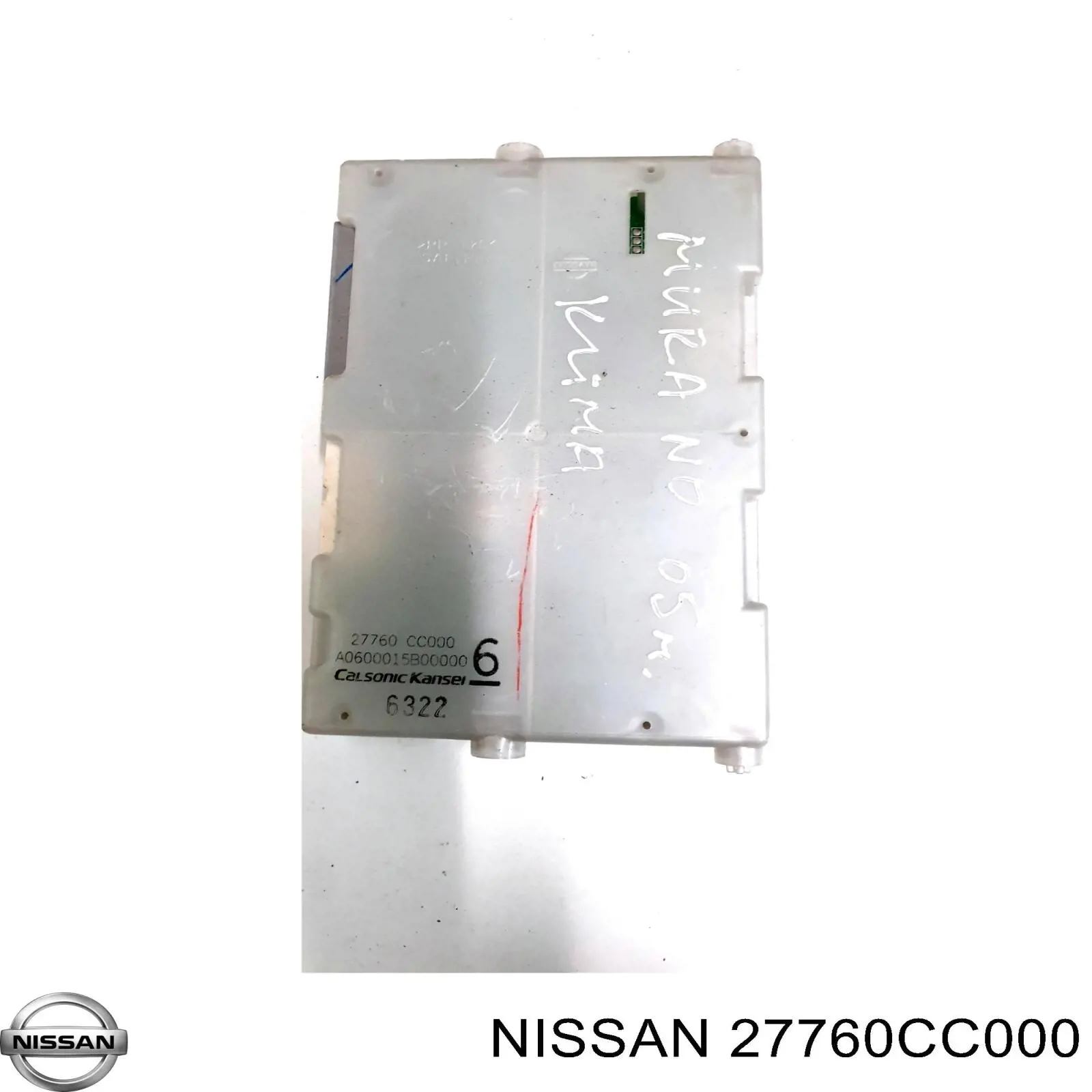 27760CC000 Nissan/Infiniti Módulo de direção (Centralina eletrônica) de climatização