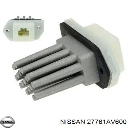 Resistor (resistência) de ventilador de forno (de aquecedor de salão) Nissan/Infiniti 27761AV600 preço, a partir de 34,04 USD