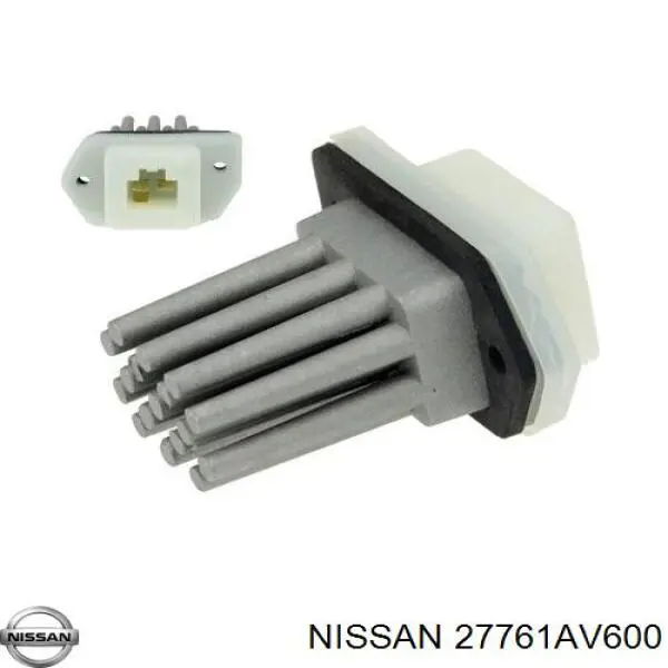 Compre 27761AV600 Nissan/Infiniti Resistor (resistência) de ventilador de forno (de aquecedor de salão)