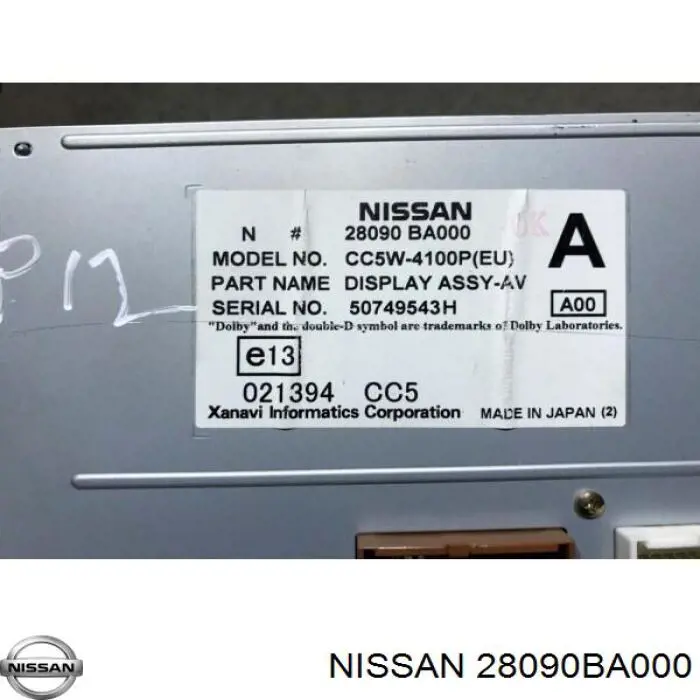 Compre 28090BA000 Nissan/Infiniti Mostrador multifuncional