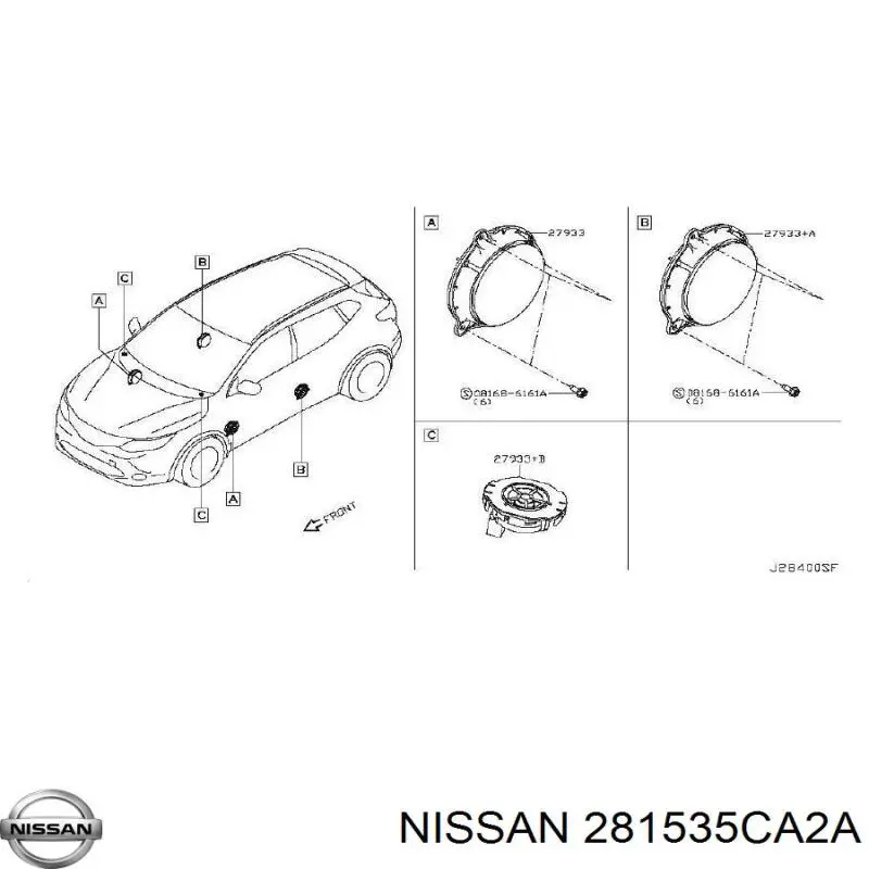 Alto-falante do "painel de instrumentos" Nissan/Infiniti 281535CA2A preço, a partir de 85,46 USD