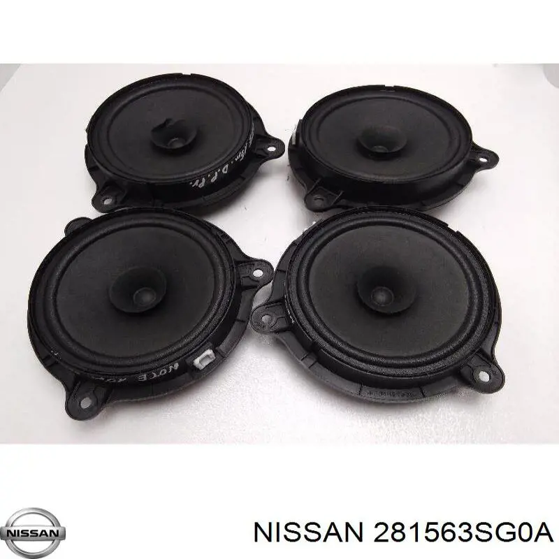 281563SG0A Nissan/Infiniti Alto-falante da porta dianteira