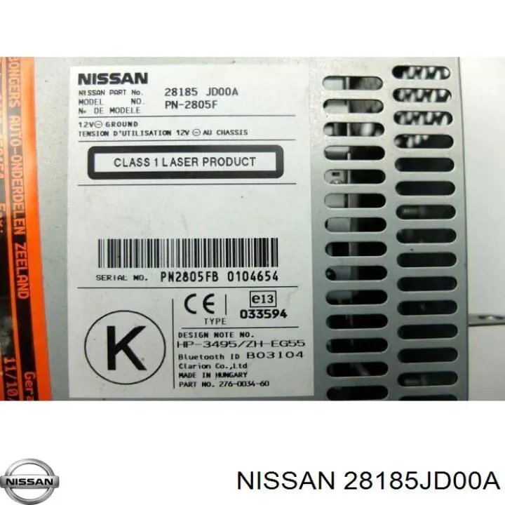 Aparelhagem de som (rádio AM/FM) Nissan/Infiniti 28185JD000 preço, a partir de 86,83 USD