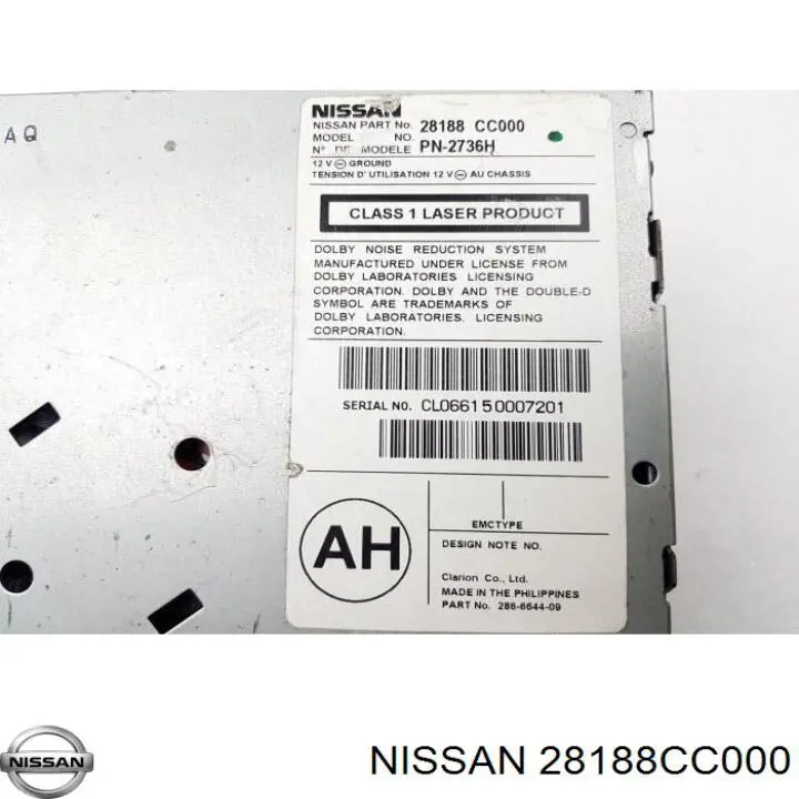 Aparelhagem de som (rádio AM/FM) Nissan Murano  Z50