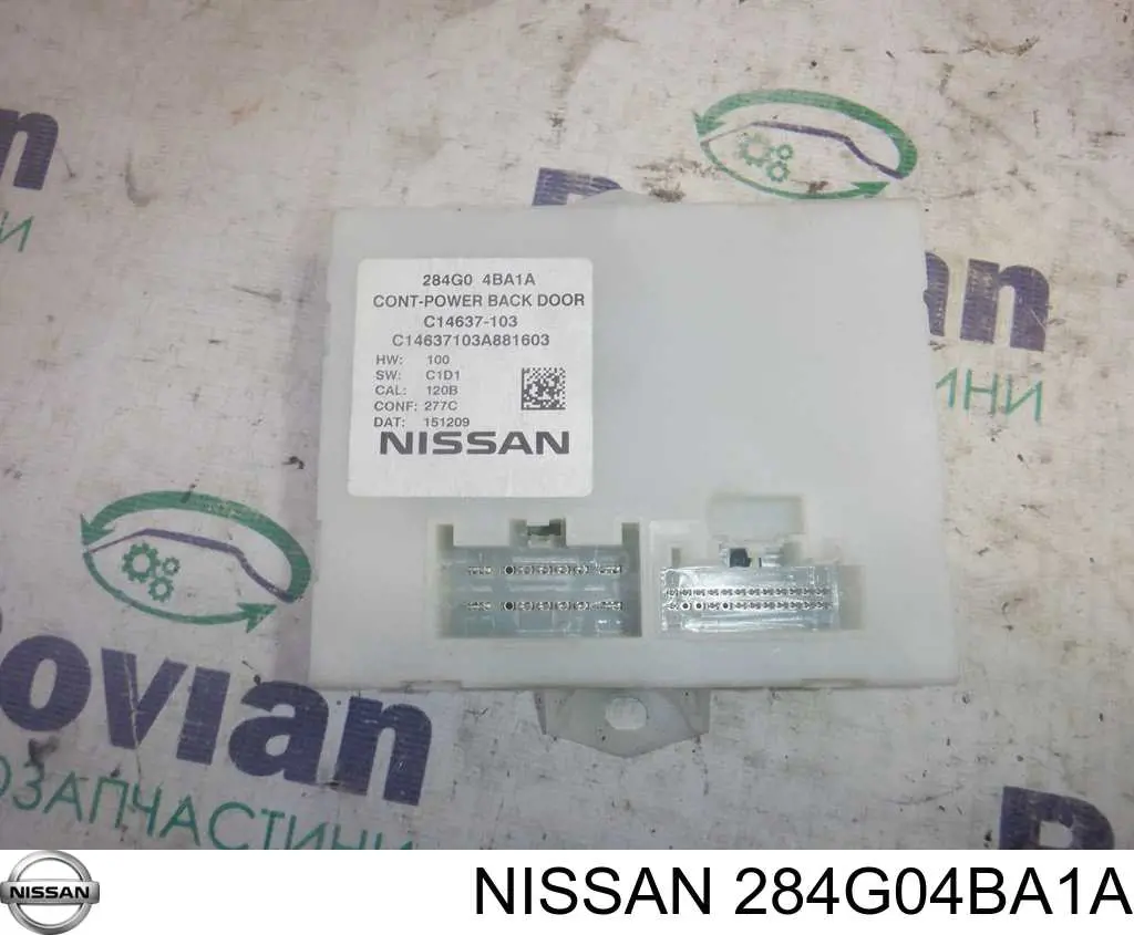 284G04BA1A Nissan/Infiniti Módulo de direção (Centralina eletrônica) de abertura de tampa de porta-malas (de 3ª/5ª porta traseira)
