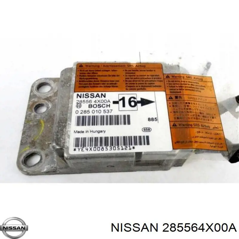 285564X00A Nissan/Infiniti Módulo processador de controlo da bolsa de ar (Centralina eletrônica AIRBAG)