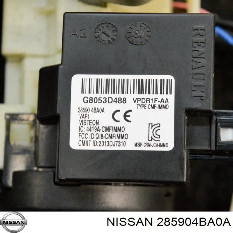 Antena (anel) de imobilizador Nissan/Infiniti 285904BA0A preço, a partir de 120,88 USD
