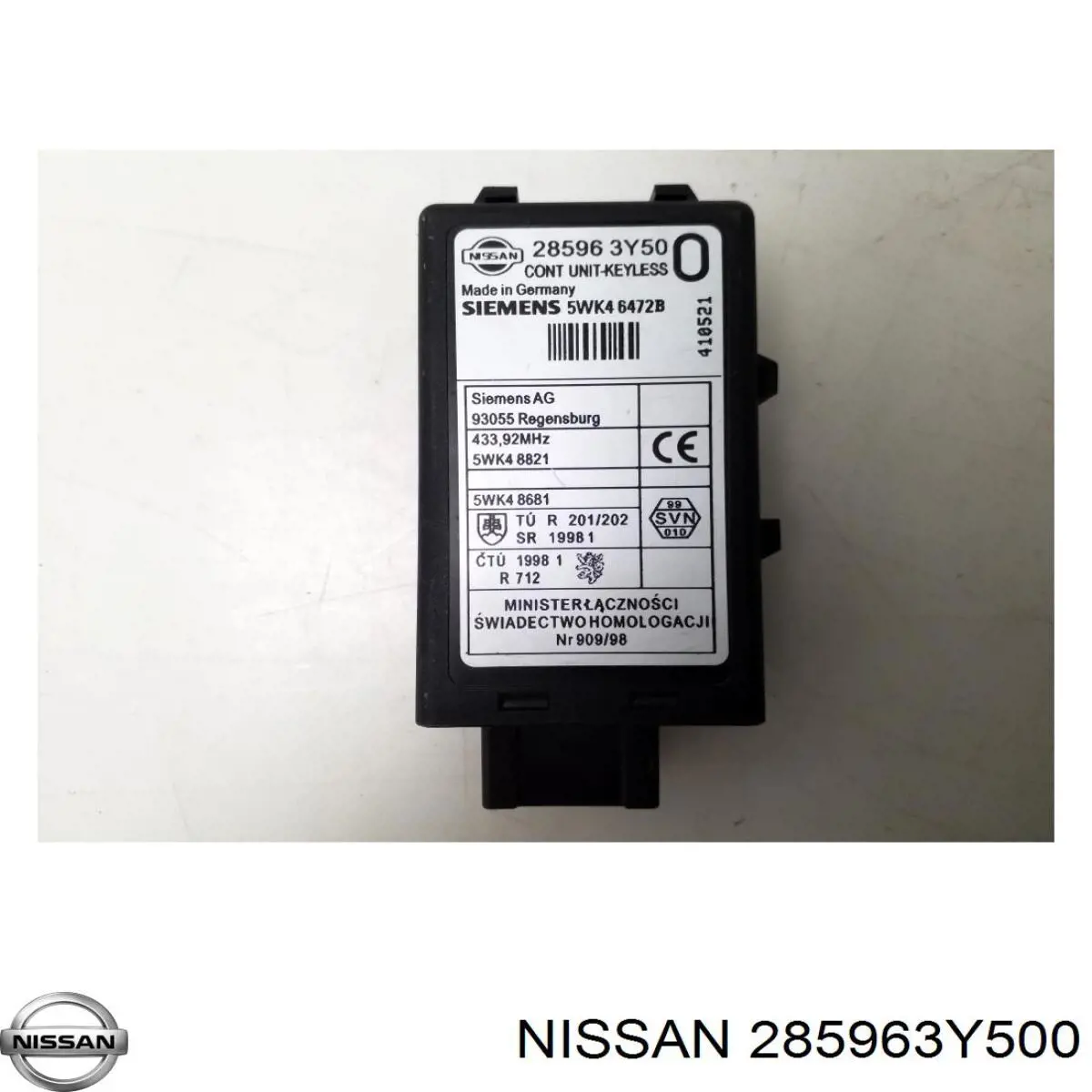 Sensor de acesso sem chave na porta (receptor de chave) Nissan/Infiniti 285963Y500 preço, a partir de 42,56 USD