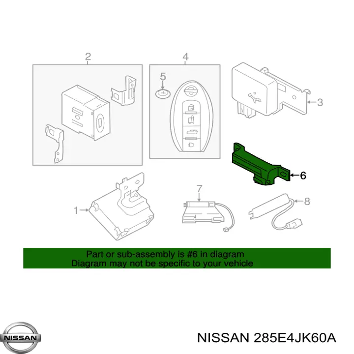 Antena (anel) de imobilizador Nissan/Infiniti 5WK487766426AD preço, a partir de 30,50 USD