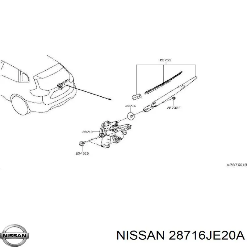  Nissan/Infiniti 28716JE20A preço, a partir de 14,24 USD