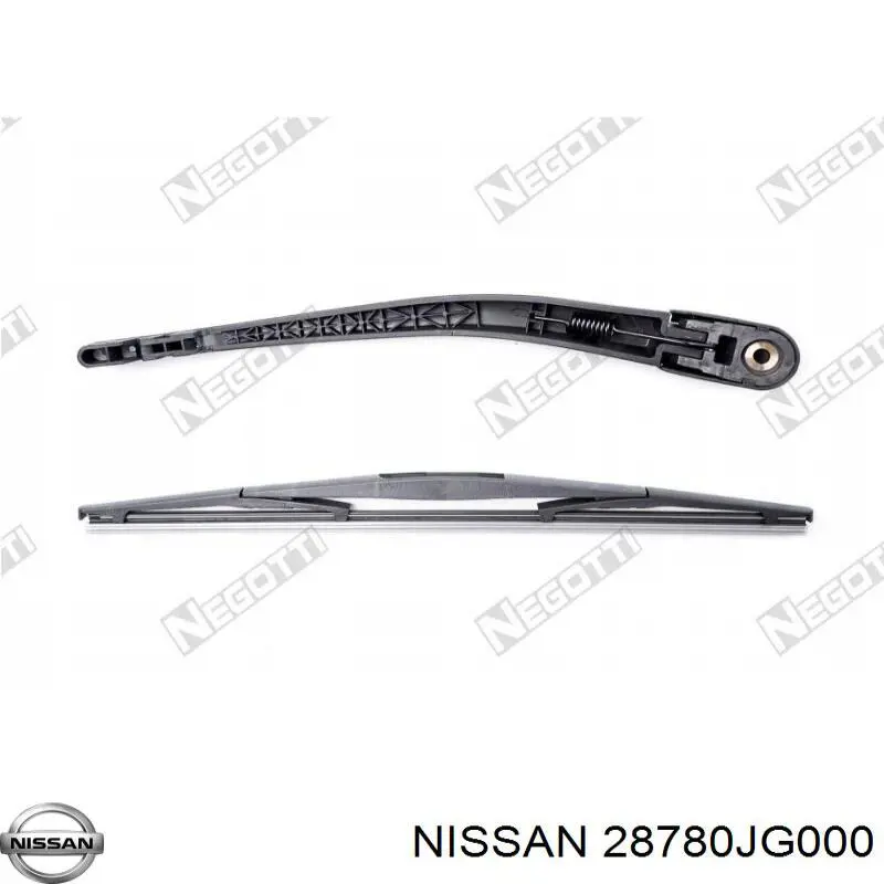 28780JG000 Nissan/Infiniti Braço de limpa-pára-brisas de vidro traseiro