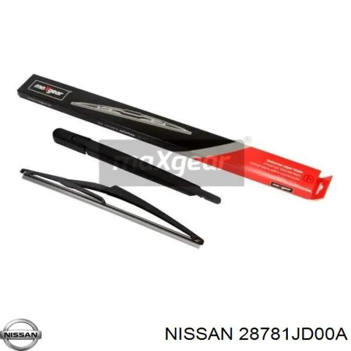 Compre 28781JD00A Nissan/Infiniti Braço de limpa-pára-brisas de vidro traseiro