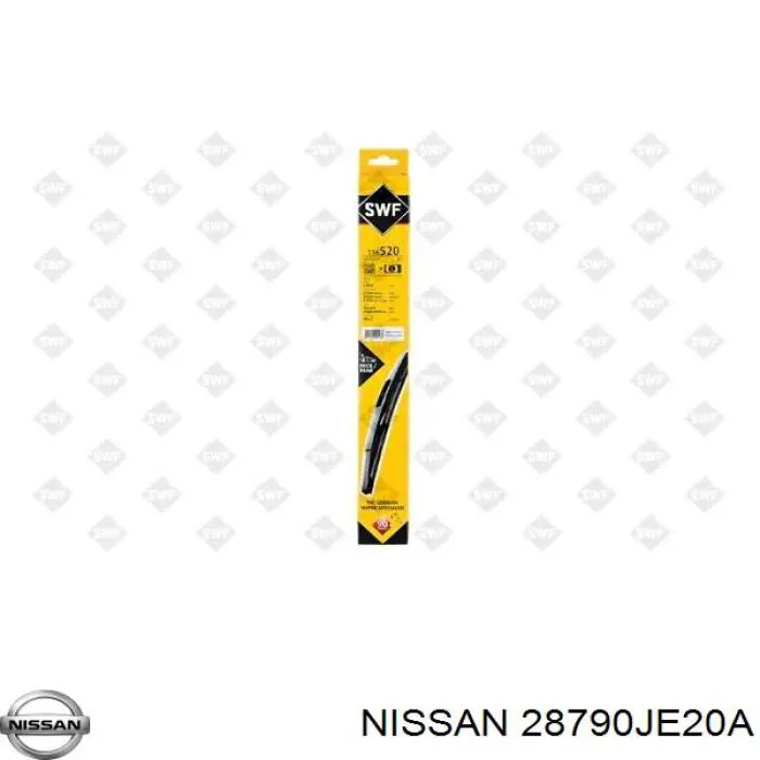 Limpa-pára-brisas de vidro traseiro Nissan/Infiniti 28790JE20A preço, a partir de 6,70 USD