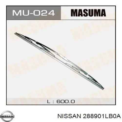 288901LB0A Nissan/Infiniti Limpa-pára-brisas do pára-brisas de condutor