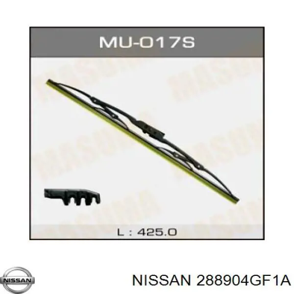 Limpa-pára-brisas de vidro traseiro Nissan/Infiniti 288904GF1A preço, a partir de 10,36 USD