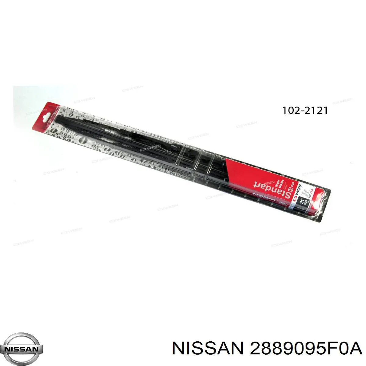 2889095F0A Nissan/Infiniti Limpa-pára-brisas do pára-brisas de condutor