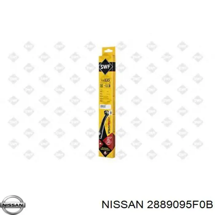 2889095F0B Nissan/Infiniti Limpa-pára-brisas do pára-brisas de passageiro