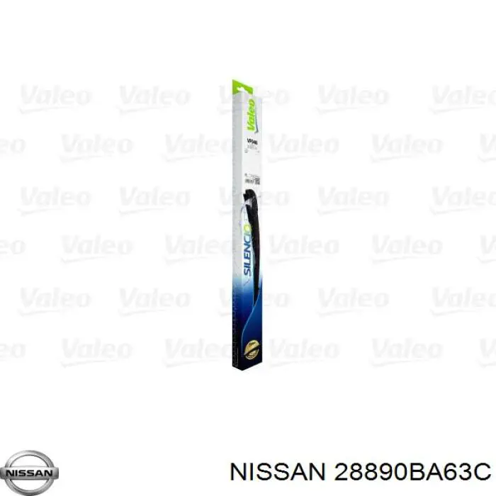Compre 28890BA63C Nissan/Infiniti Limpa-pára-brisas de vidro traseiro