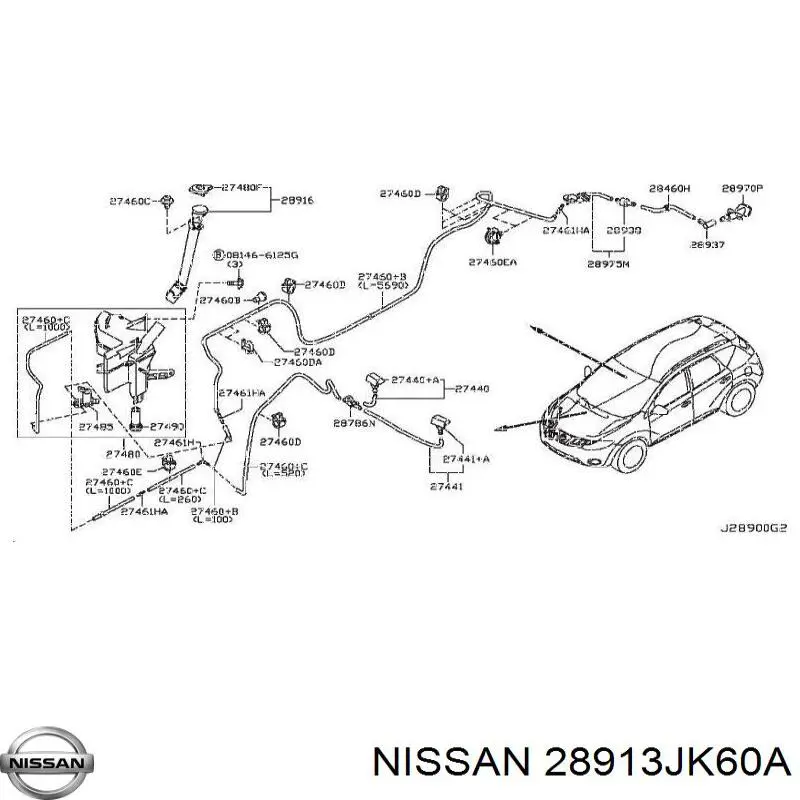 Tampa de tanque de fluido para lavador Nissan/Infiniti 28913JK60A preço, a partir de 3,78 USD