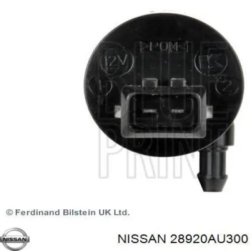 28920AU300 Nissan/Infiniti Bomba de motor de fluido para lavador de vidro dianteiro