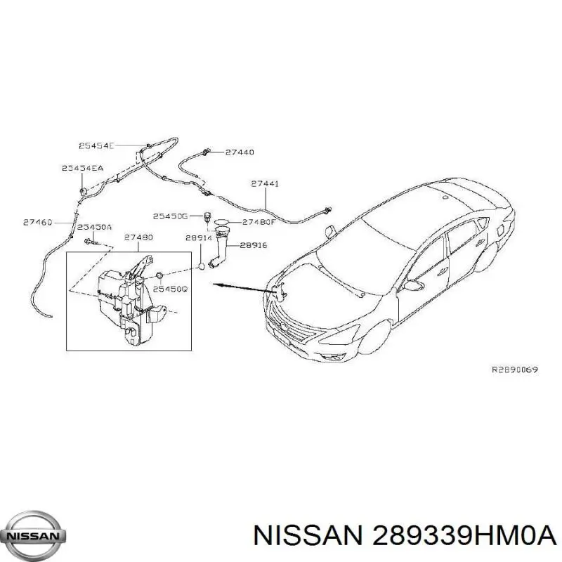  Nissan/Infiniti 289339HM0A preço, a partir de 39,73 USD