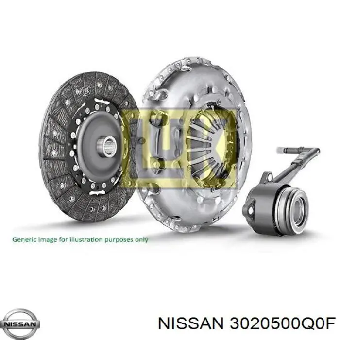 Kit de embraiagem (3 peças) Renault (RVI) 302104374R