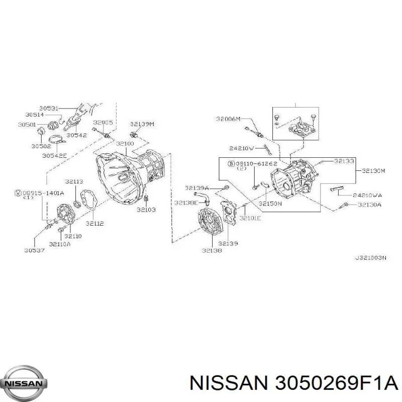 Compre 3050269F1A Nissan/Infiniti Rolamento de liberação de embraiagem