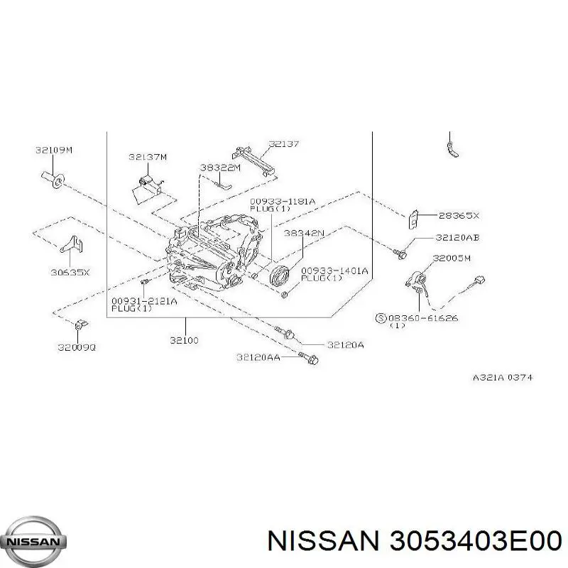 3053403E00 Nissan/Infiniti Mola das sapatas do freio de tambor traseiras