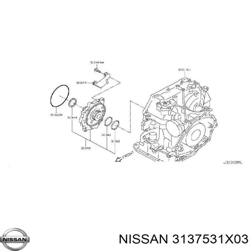 Bucim de bomba de óleo da Caixa Automática de Mudança Nissan/Infiniti 3137531X03 preço, a partir de 11,36 USD