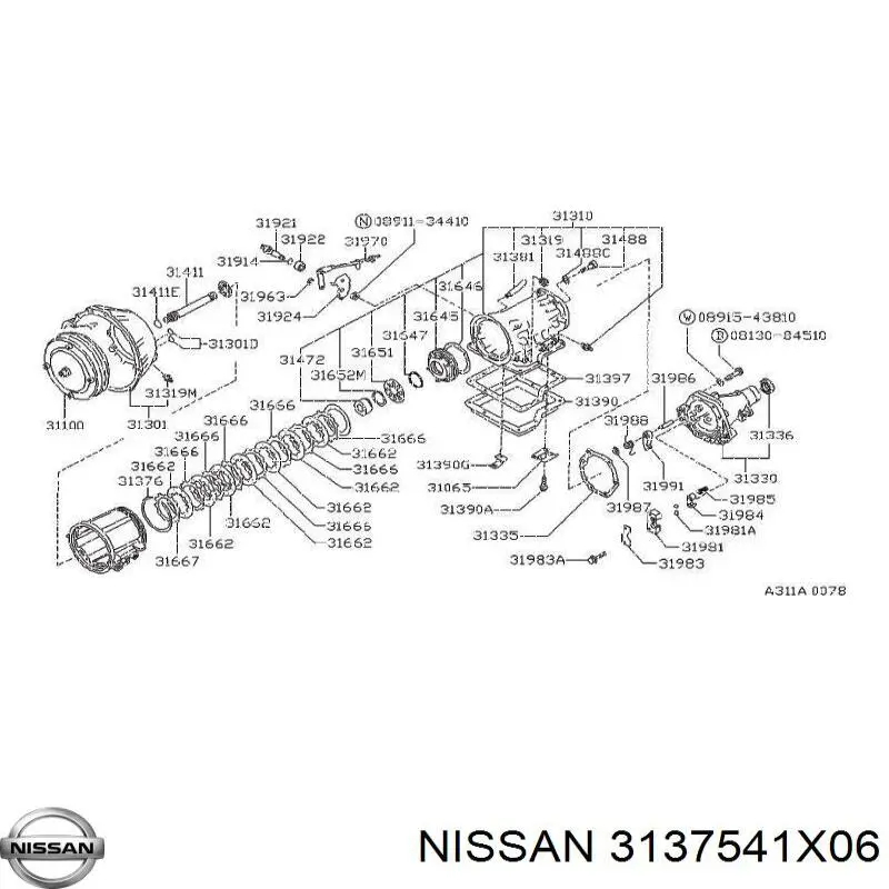  3137541X06 Nissan/Infiniti
