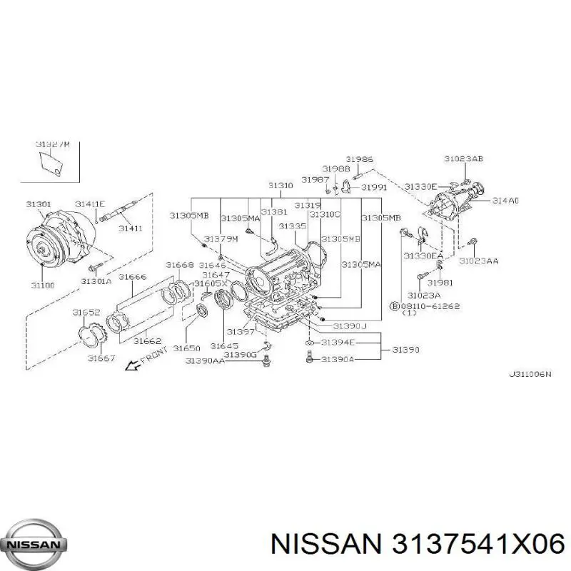 Compre 3137541X06 Nissan/Infiniti 
