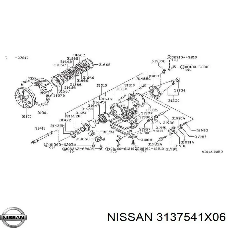 3137541X06 Nissan/Infiniti 