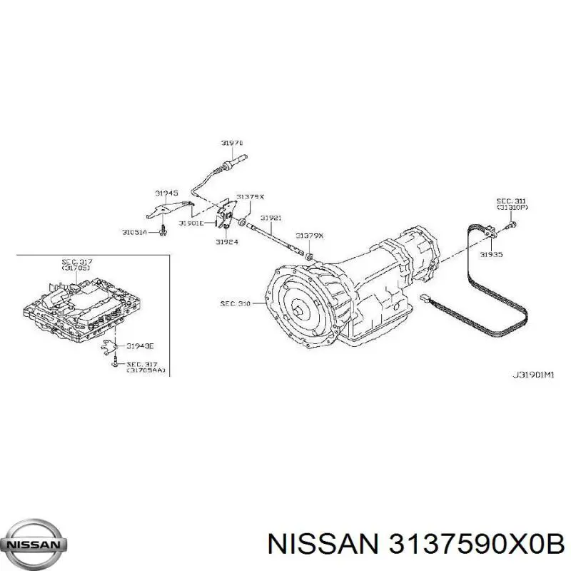 3137590X0B Nissan/Infiniti 