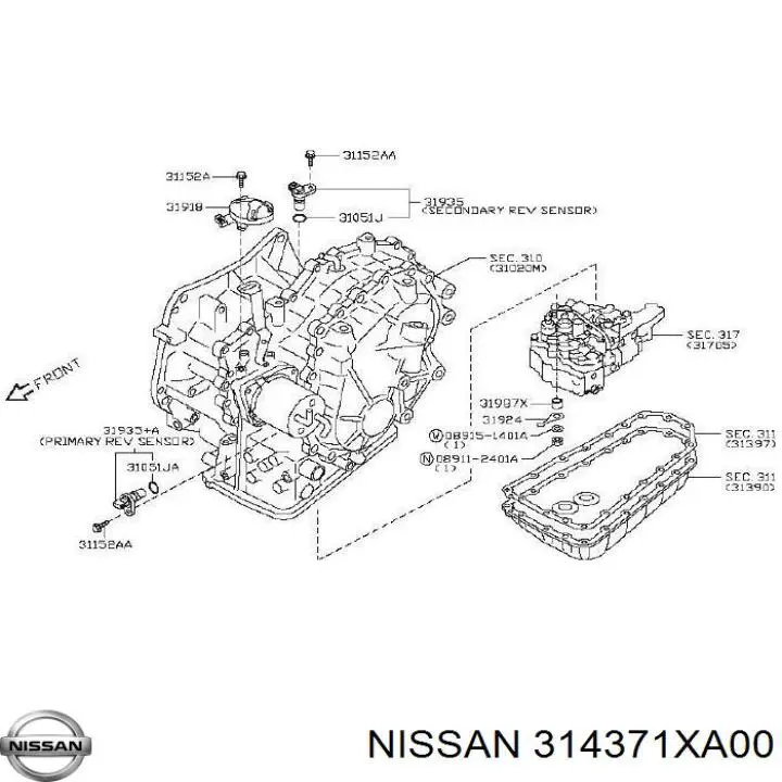  Nissan/Infiniti 314371XA00 preço, a partir de 12,48 USD