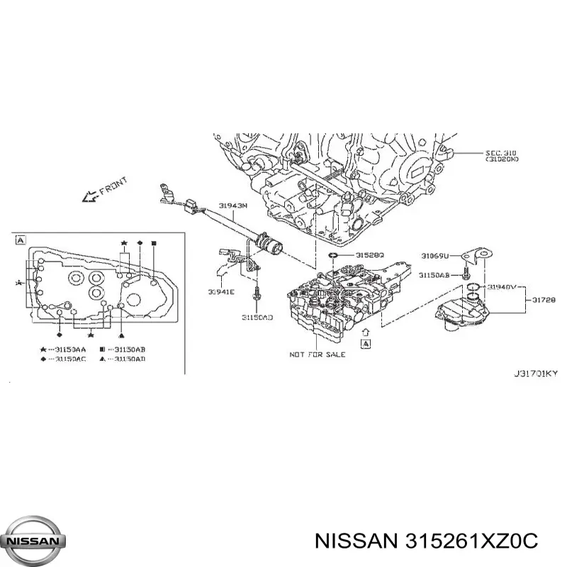  Nissan/Infiniti 315261XZ0C preço, a partir de 4,01 USD