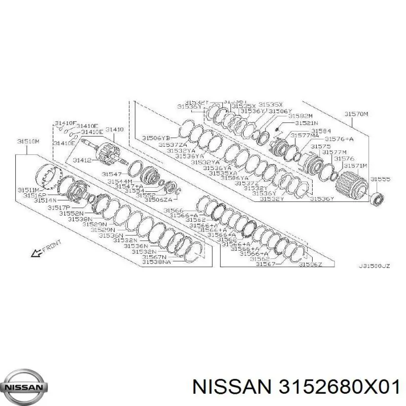  Nissan/Infiniti 3152680X01 preço, a partir de 27,00 USD