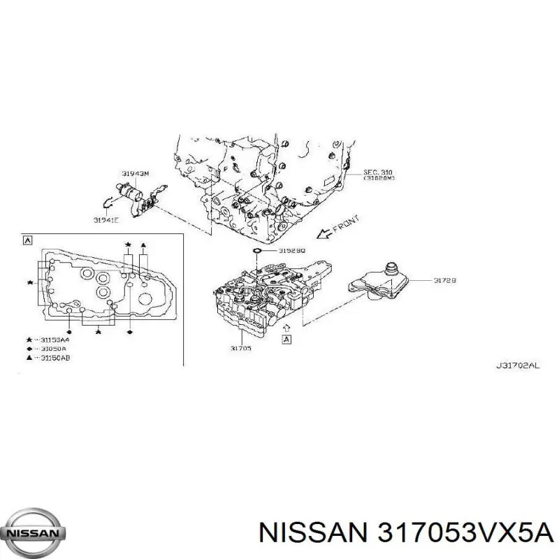 Unidade hidráulica da Caixa Automática de Mudança Nissan/Infiniti 317053VX1C preço, a partir de 2064,54 USD