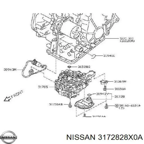 Filtro da Caixa Automática de Mudança Nissan/Infiniti 3172828X0A preço, a partir de 42,00 USD