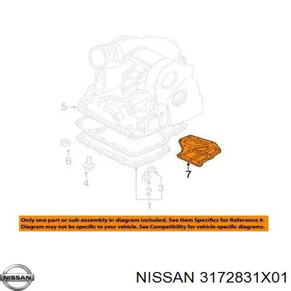 Compre 3172831X01 Nissan/Infiniti Filtro da Caixa Automática de Mudança