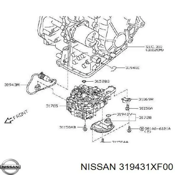  Nissan/Infiniti 319431XF00 preço, a partir de 241,53 USD