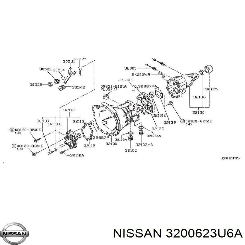 3200623U6A Nissan/Infiniti Sensor de velocidade neutral