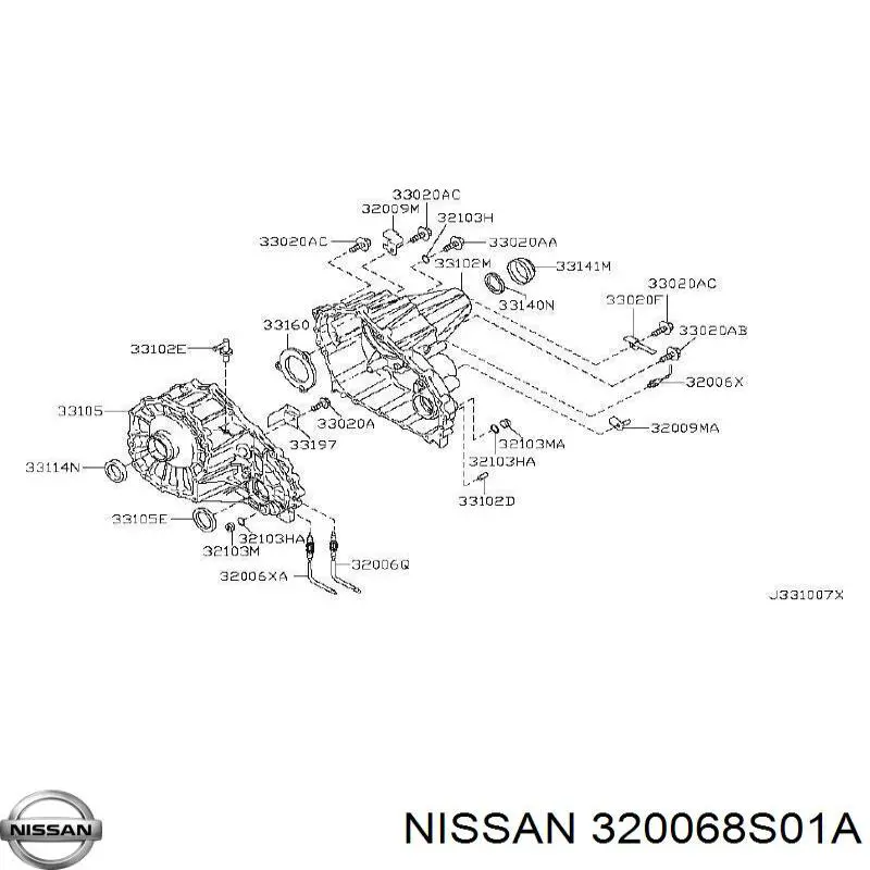 Compre 320068S01A Nissan/Infiniti Sensor da caixa de transferência de ativação de acionamento completo
