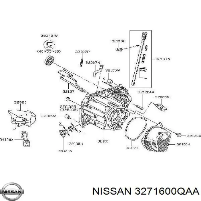  Nissan/Infiniti 3271600QAA preço, a partir de 2,91 USD
