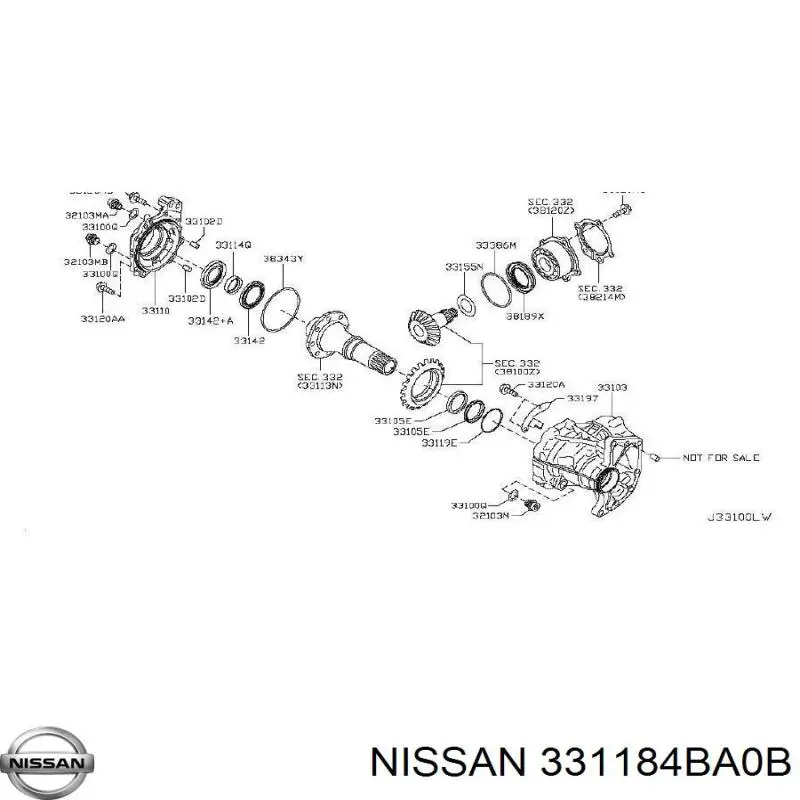  Nissan/Infiniti 331184BA0B preço, a partir de 15,67 USD