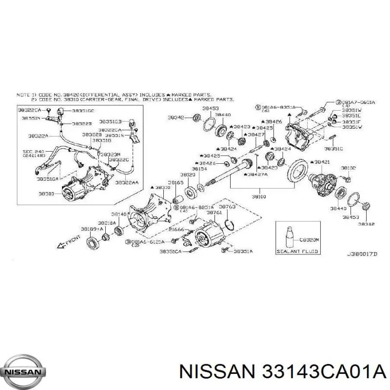 33143CA01A Nissan/Infiniti 