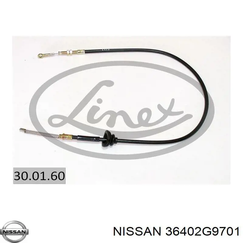 Cabo do freio de estacionamento traseiro direito para Nissan Patrol  K260