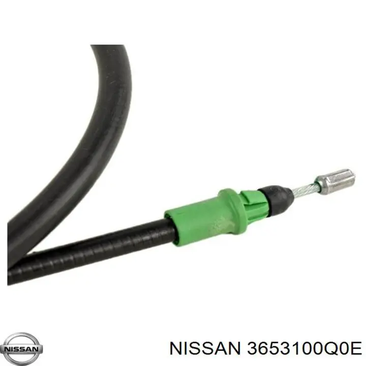 93868406 Opel Cabo do freio de estacionamento traseiro esquerdo
