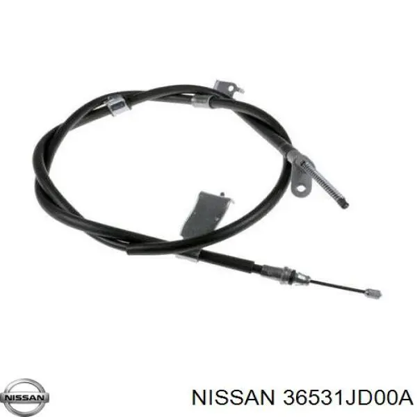 36531JD00A Nissan/Infiniti Cabo do freio de estacionamento traseiro esquerdo